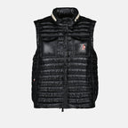 Imagen de la chaqueta de plumas sin mangas Moncler Gumiane negra de Moncler Grenoble para mujeres - Temporada Primavera-Verano 2025 - Vista frontal