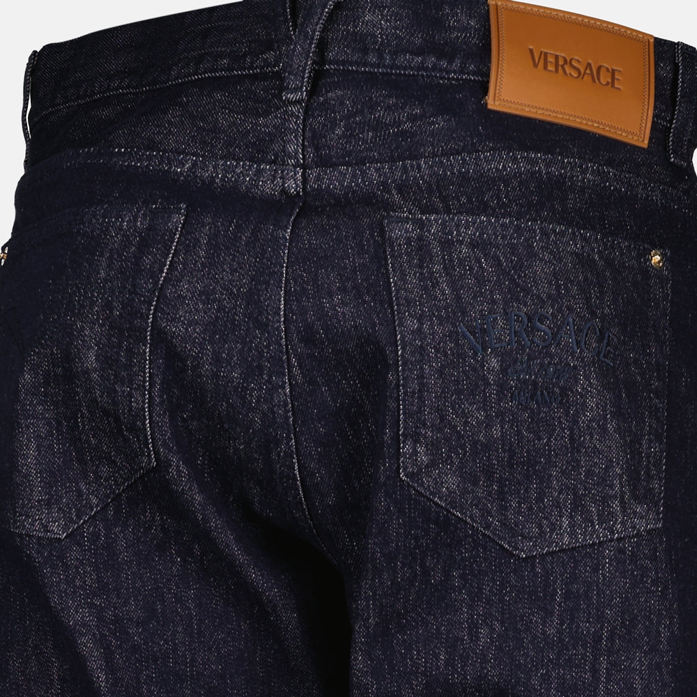 Straight Jeans, Raw Denim, Versace Collection, Classic Jeans, Timeless Style