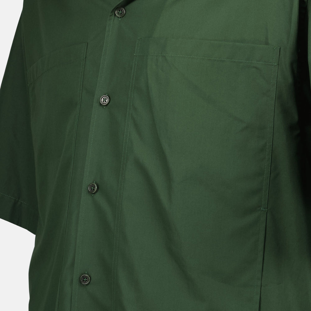 Fendi shirt, cotton shirt, Spring-Summer 2025, khaki shirt, Men's fashion