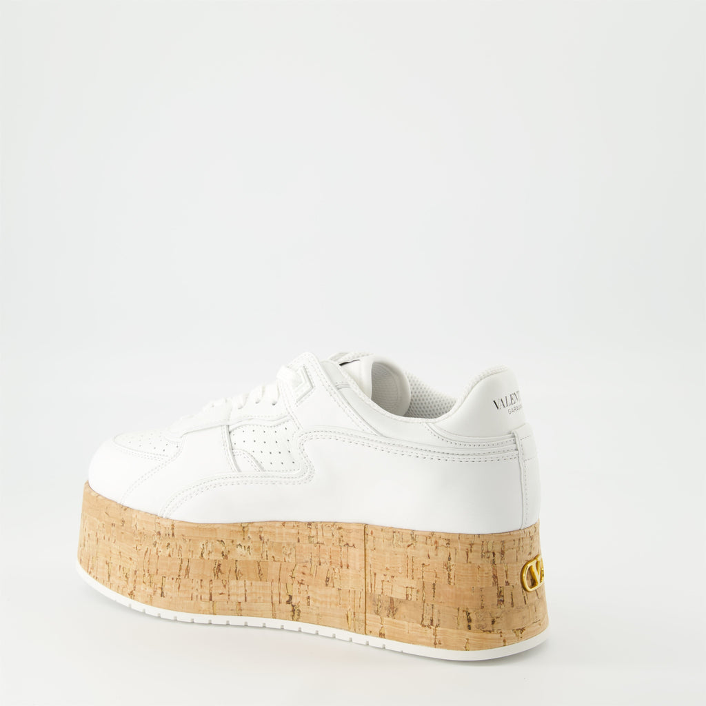 Freedots XL sneakers, leather sneakers, platform sneakers, Valentino Garavani, stylish footwear