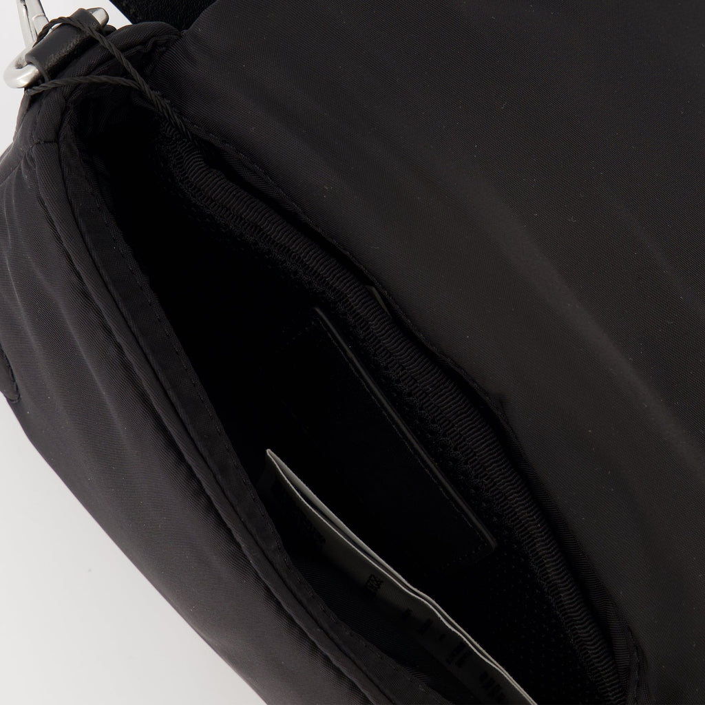 Ami Paris lunch box, water-repellent nylon bag, adjustable shoulder strap, black lunch box, unisex accessories