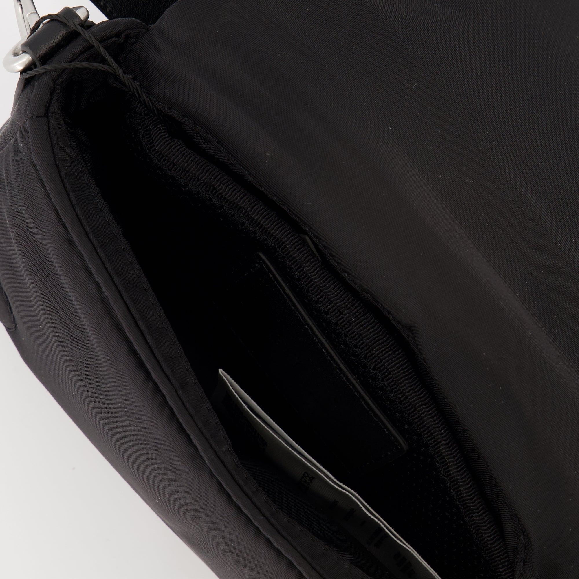 Ami Paris lunch box, water-repellent nylon bag, adjustable shoulder strap, black lunch box, unisex accessories