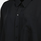 Imagen de la camisa negra MM6 de Mm6 para mujeres - Temporada Primavera-Verano 2026 - Vista de detalle del producto 2