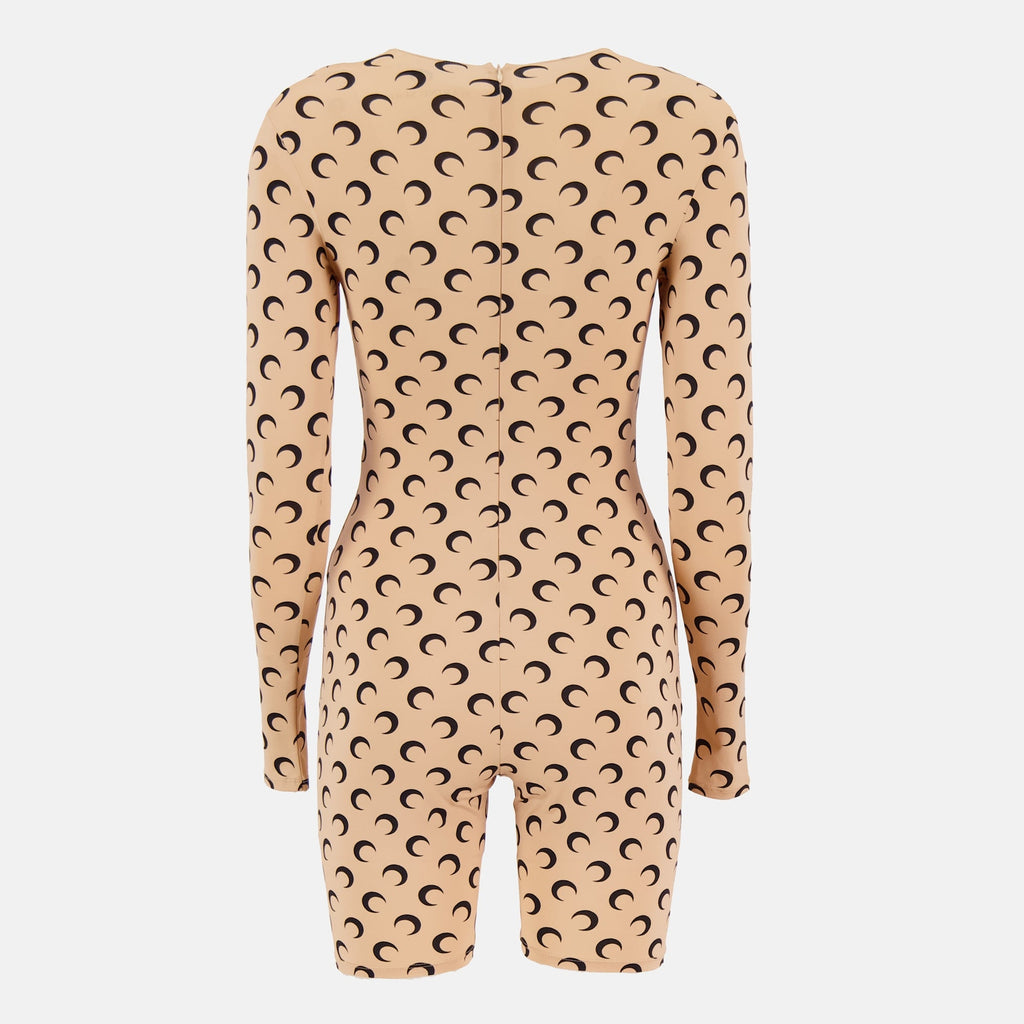 Jersey Moon combination, Marine Serre, Autumn-Winter 2025, moon print clothing, short combination dress