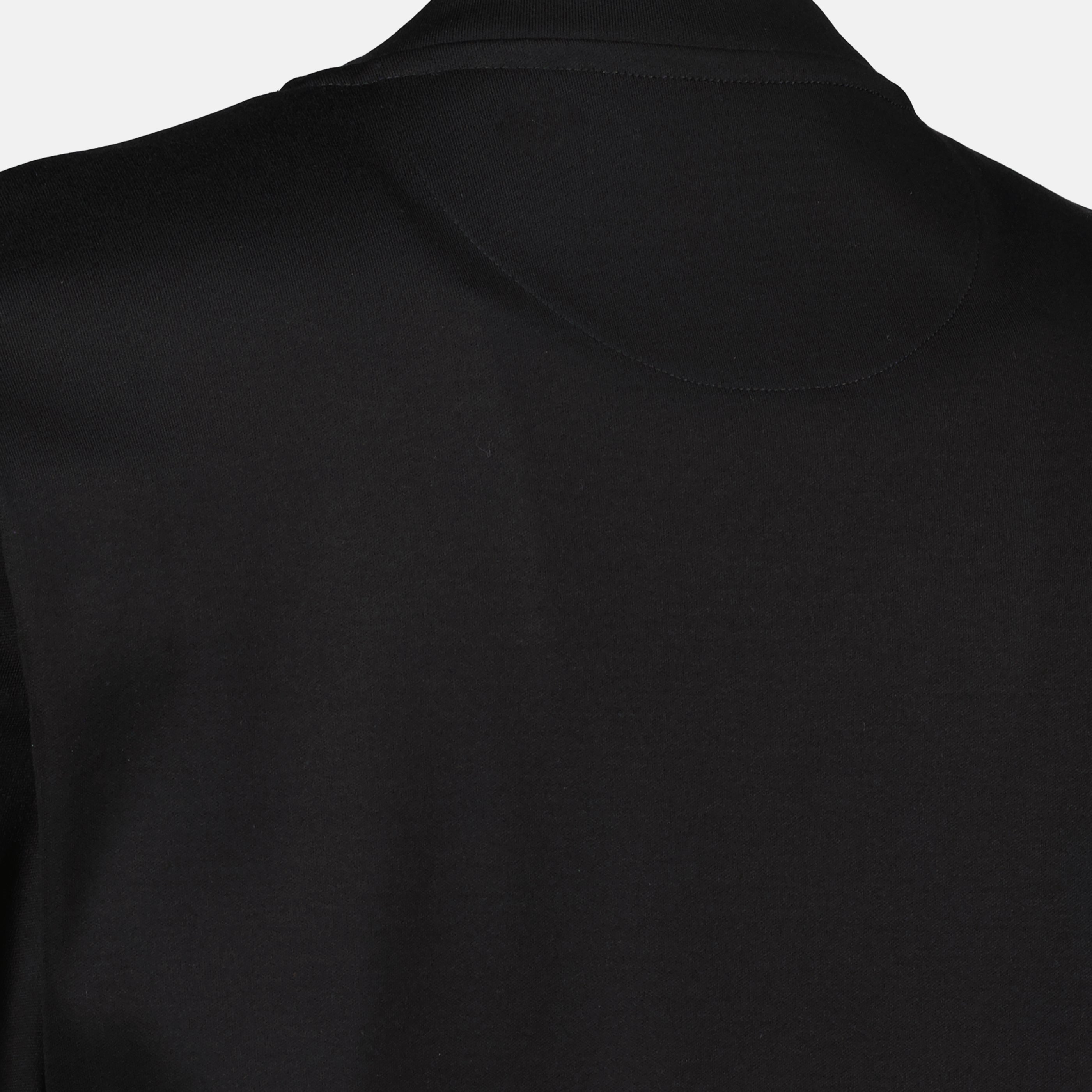 Black Cotton Printed T-Shirt
