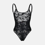 black lace bodysuit, Diesel Megan bodysuit, elegant bodysuit, women's fashion, contemporary style