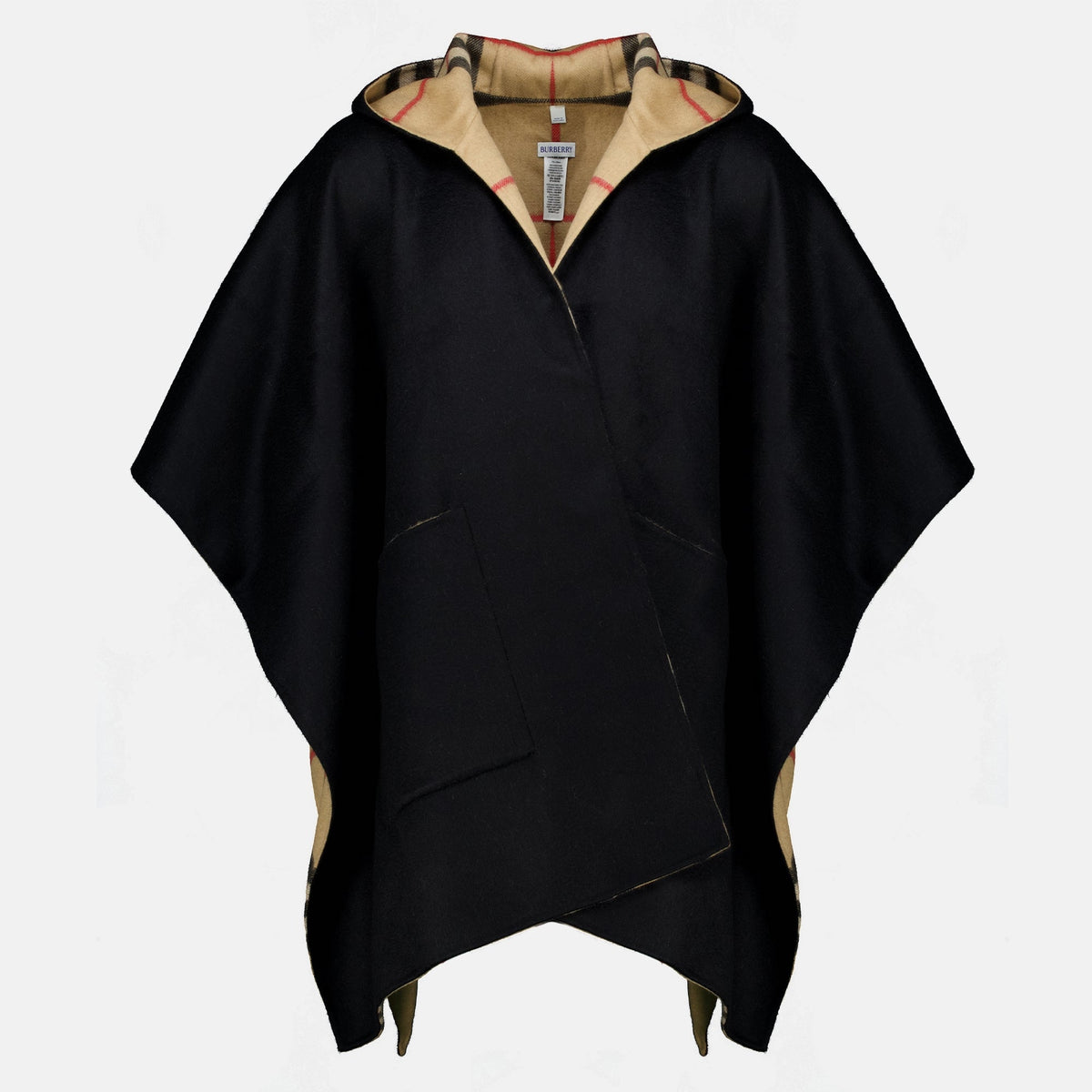Black Cashmere Poncho