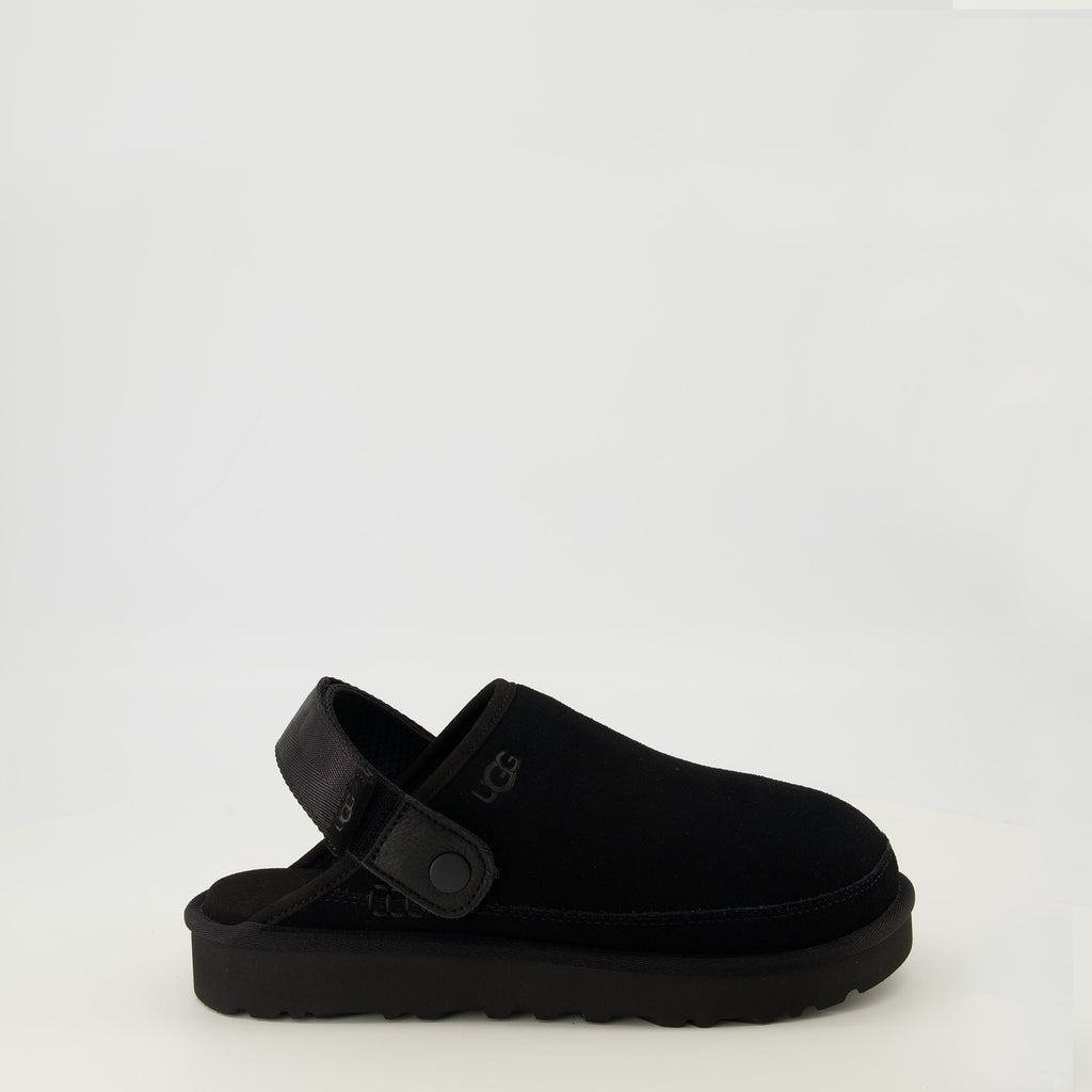 Imagen de los zuecos Goldencoast II negros de Ugg para hombres - Temporada primavera-verano 2026 - Vista lateral derecha