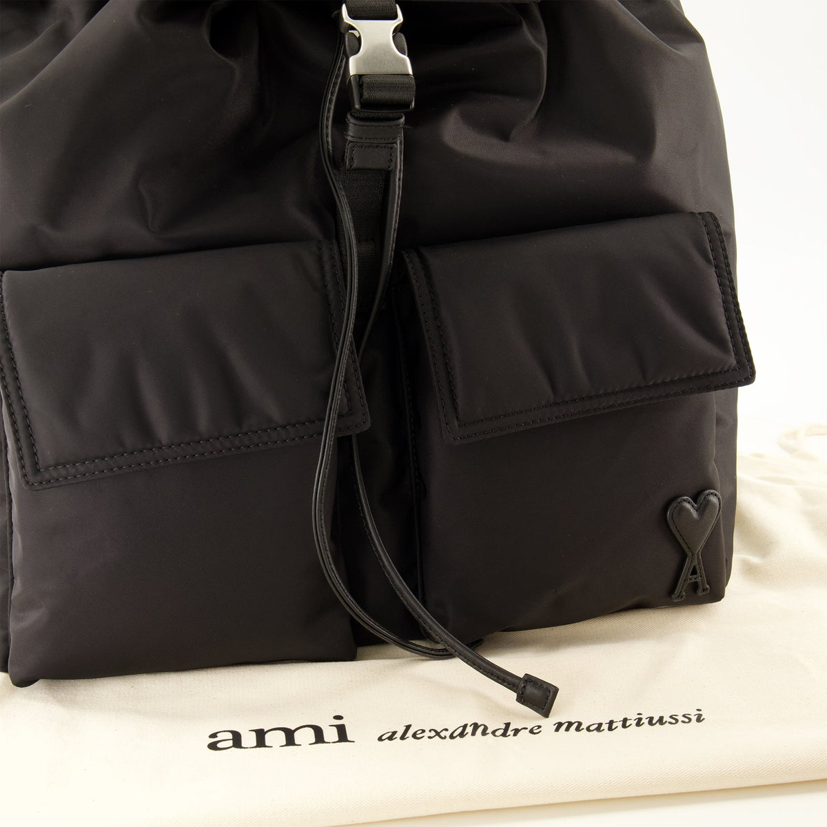 Zaino Marcel in nylon nero