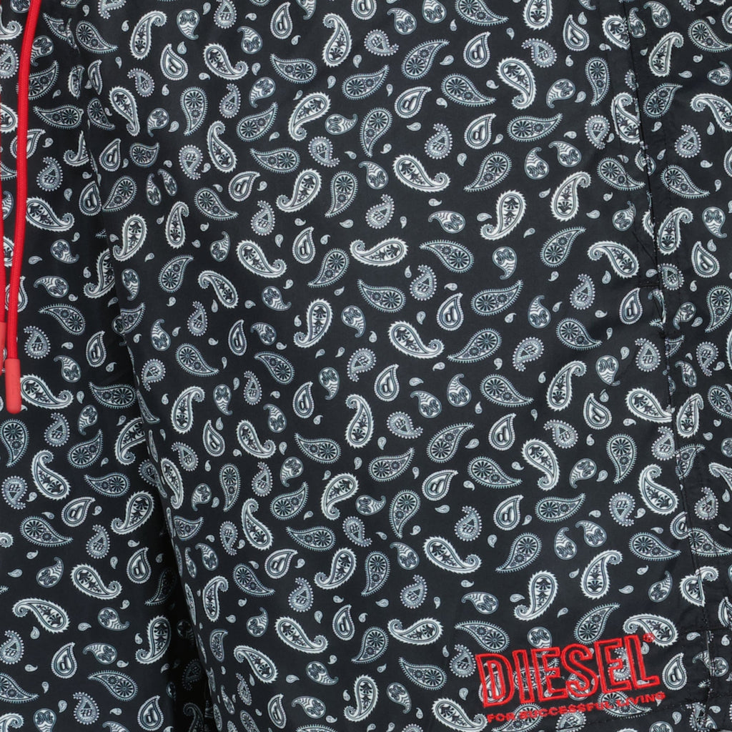 Image of Printed Swim Shorts by Diesel for Men - Season Spring-Summer 2026 - Detail View 1