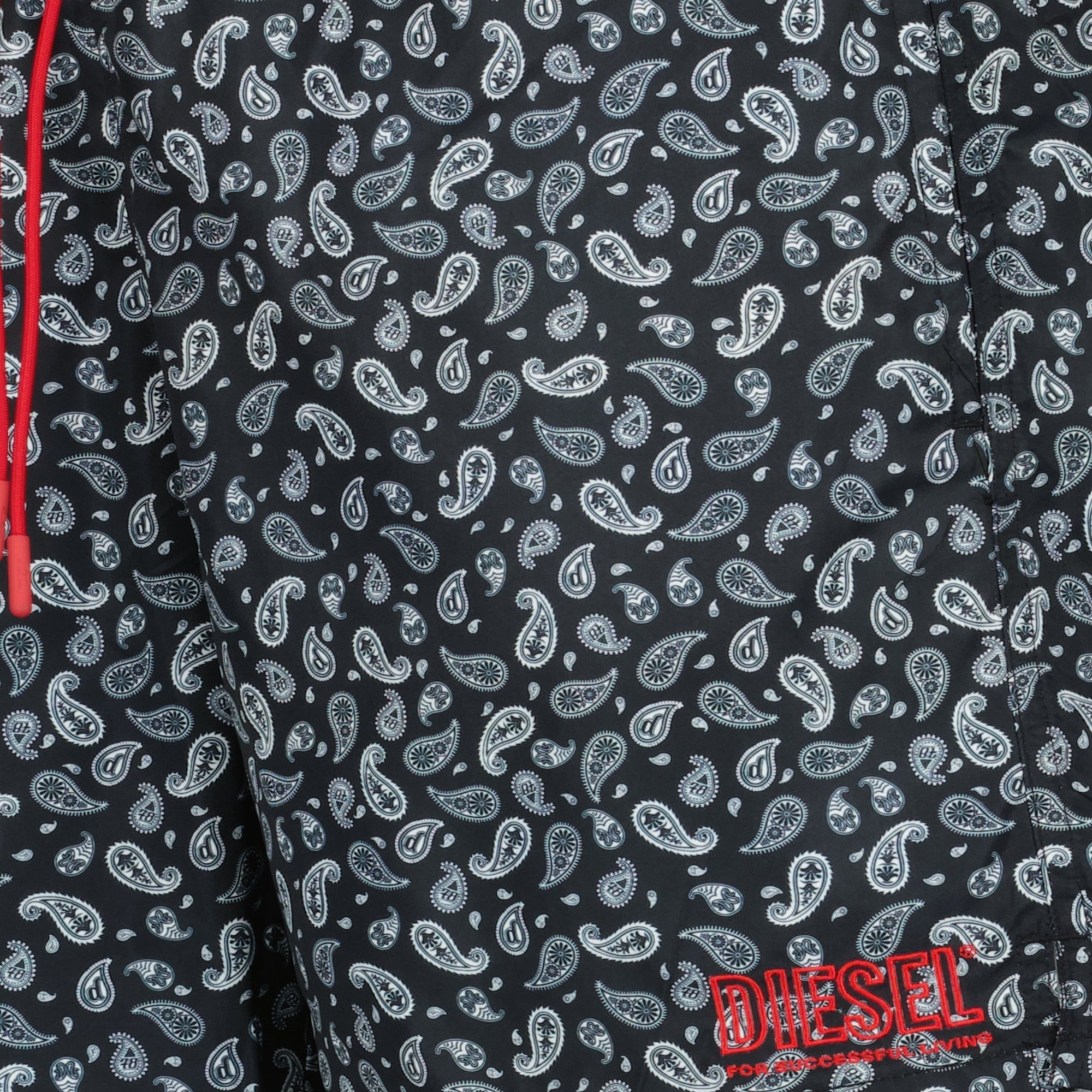 Image of Printed Swim Shorts by Diesel for Men - Season Spring-Summer 2026 - Detail View 1