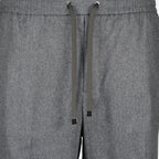 Image of Moncler Grey Sweatpants by Moncler for Men - Season Autumn-Winter 2025 - Product detail view 3
