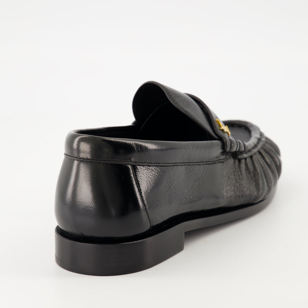 Loafer shoes, Saint Laurent footwear, lambskin loafers, elegant slip-ons, luxury footwear