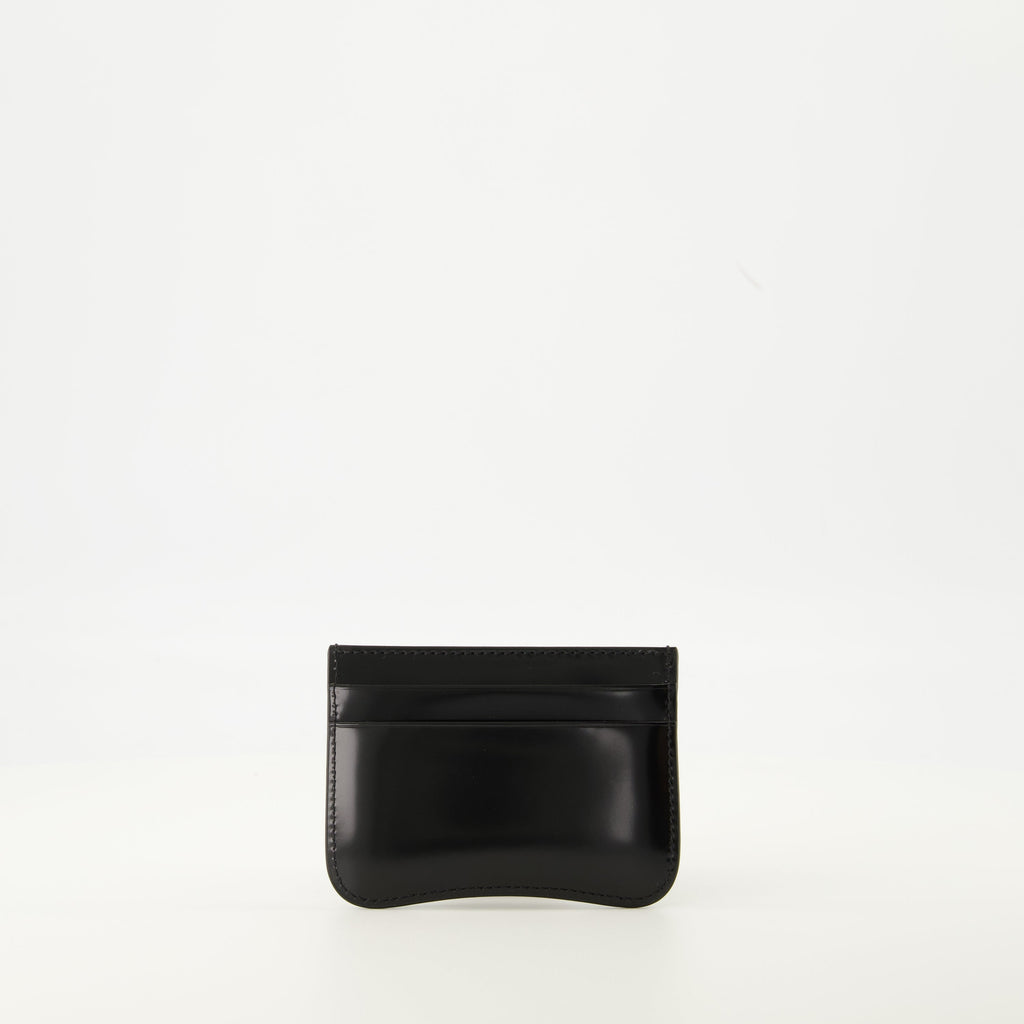 cardholder, AMI Paris, black leather accessory, unisex design, Autumn-Winter 2025