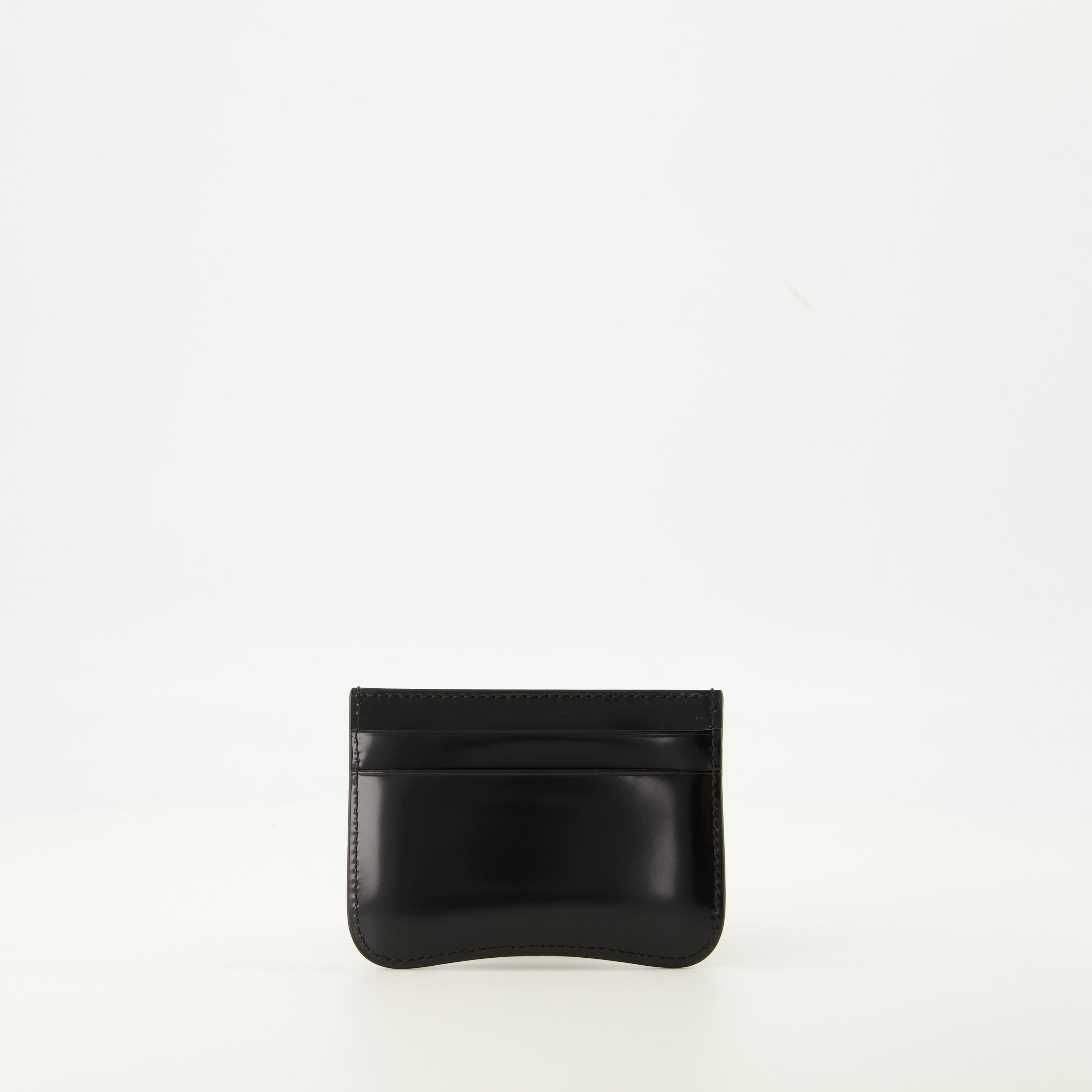 cardholder, AMI Paris, black leather accessory, unisex design, Autumn-Winter 2025