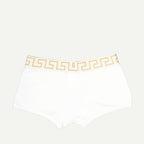 Image of White Medusa Greca Boxer Briefs by Versace for Men - Season Autumn-Winter 2024 - Back View