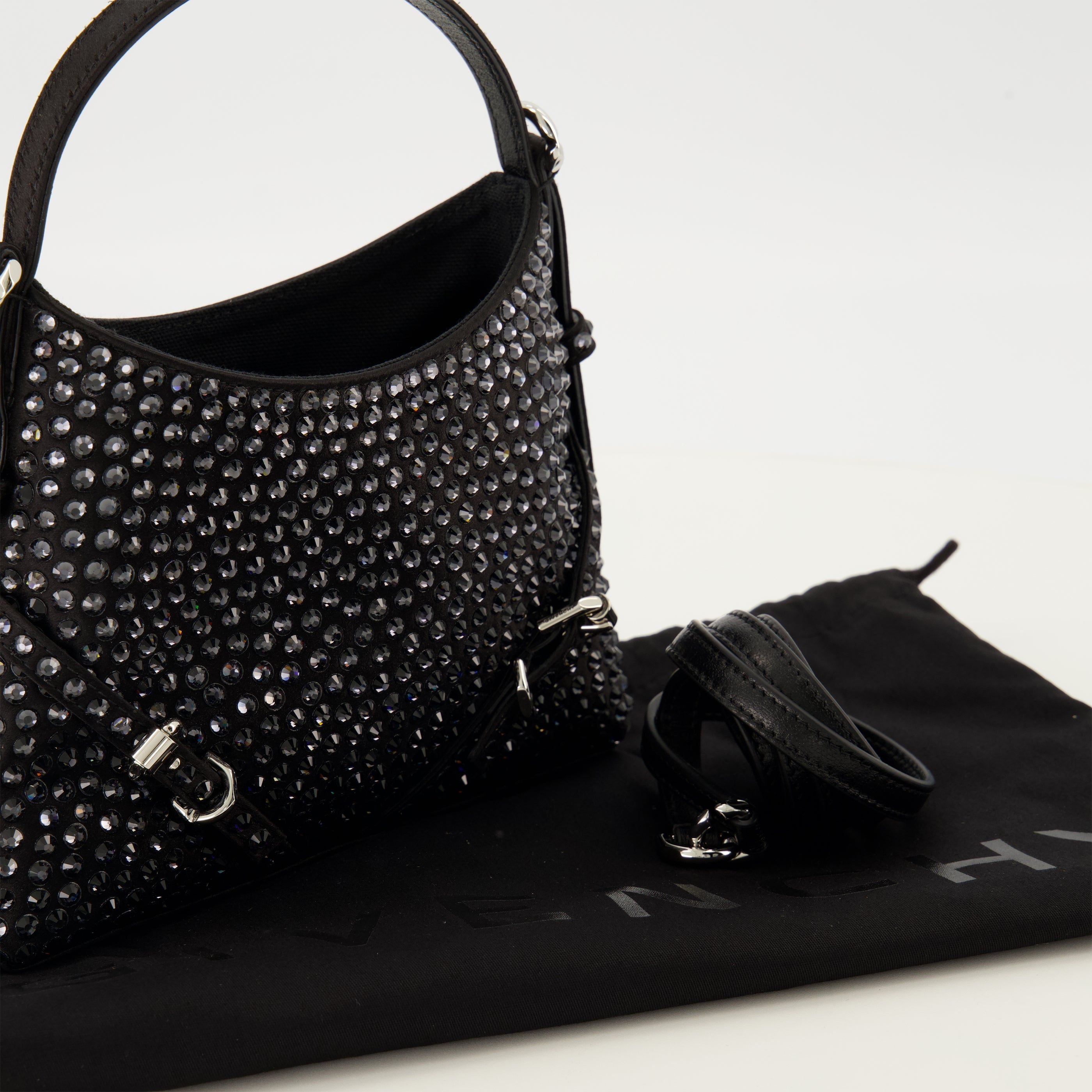 Le Sac Voyou Nano Black with Strass
