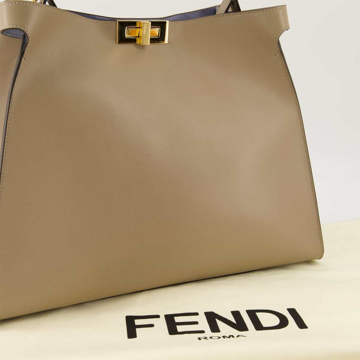Way Large Leather Beige Bag