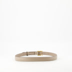 Fendi belt, beige leather belt, adjustable belt, luxury accessories, vintage gold finish