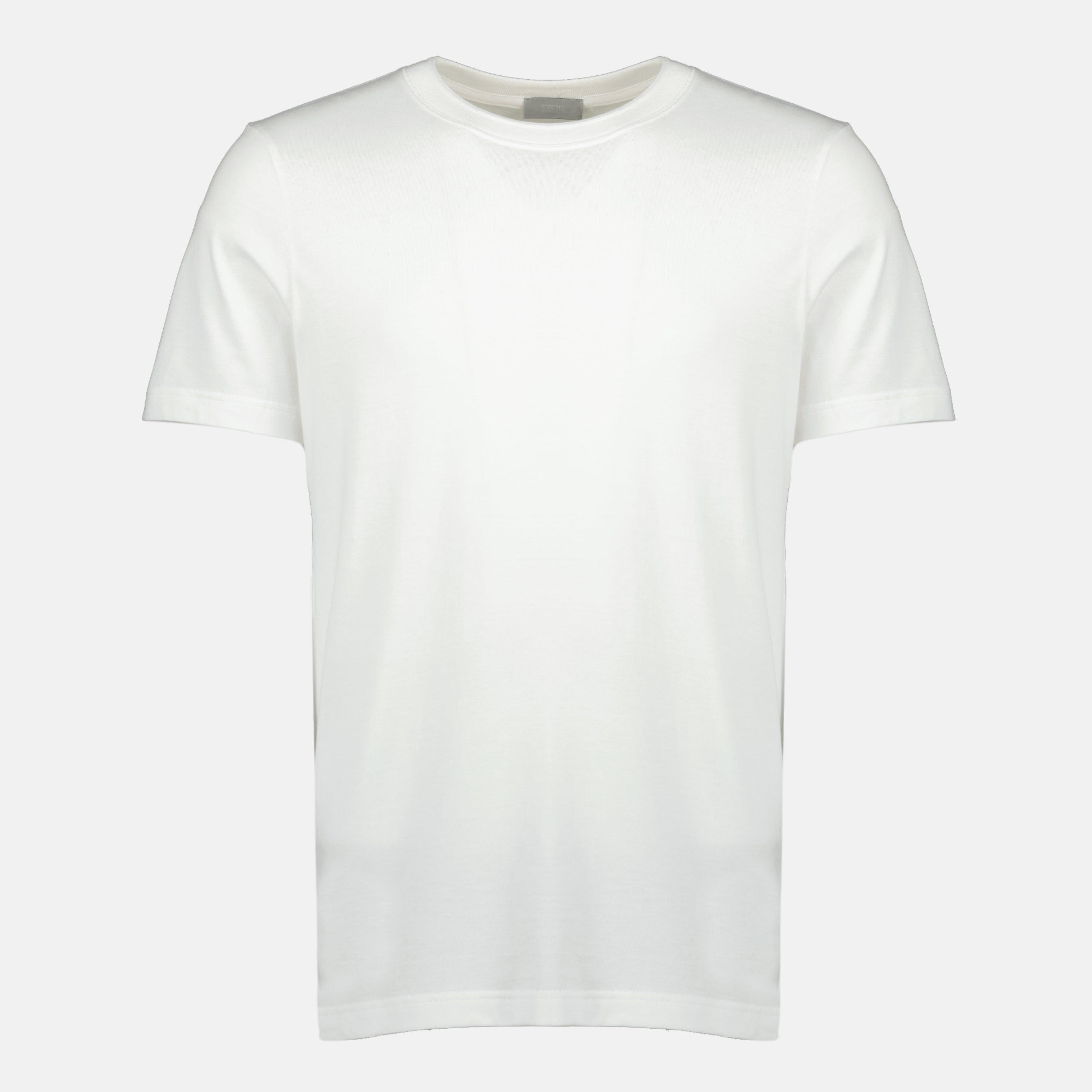 Dior T-shirt, white T-shirt, men's fashion, embroidered logo, cotton clothing