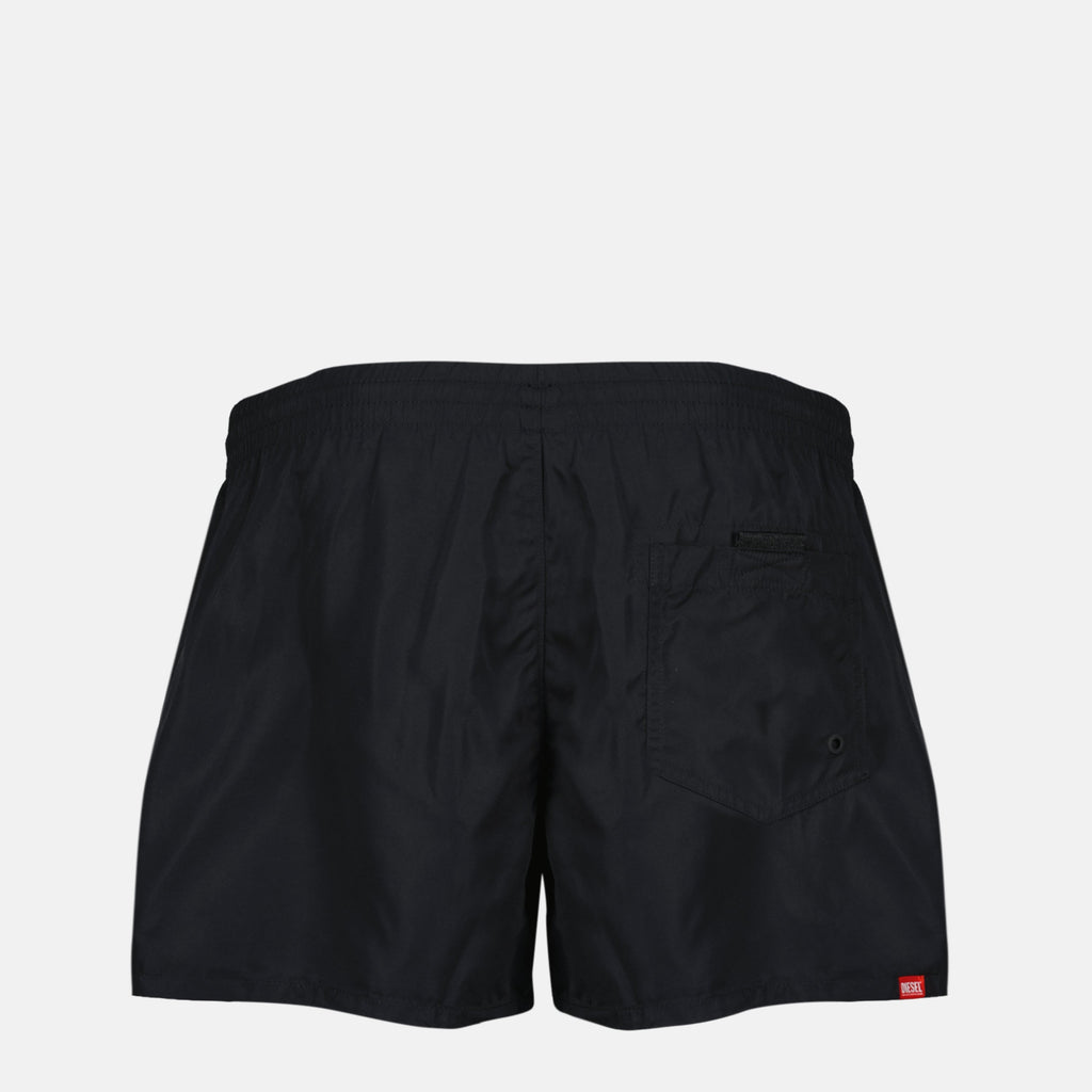 Image of Diesel Black Logo Swim Shorts by Diesel for Men - Season Spring-Summer 2026 - Back View