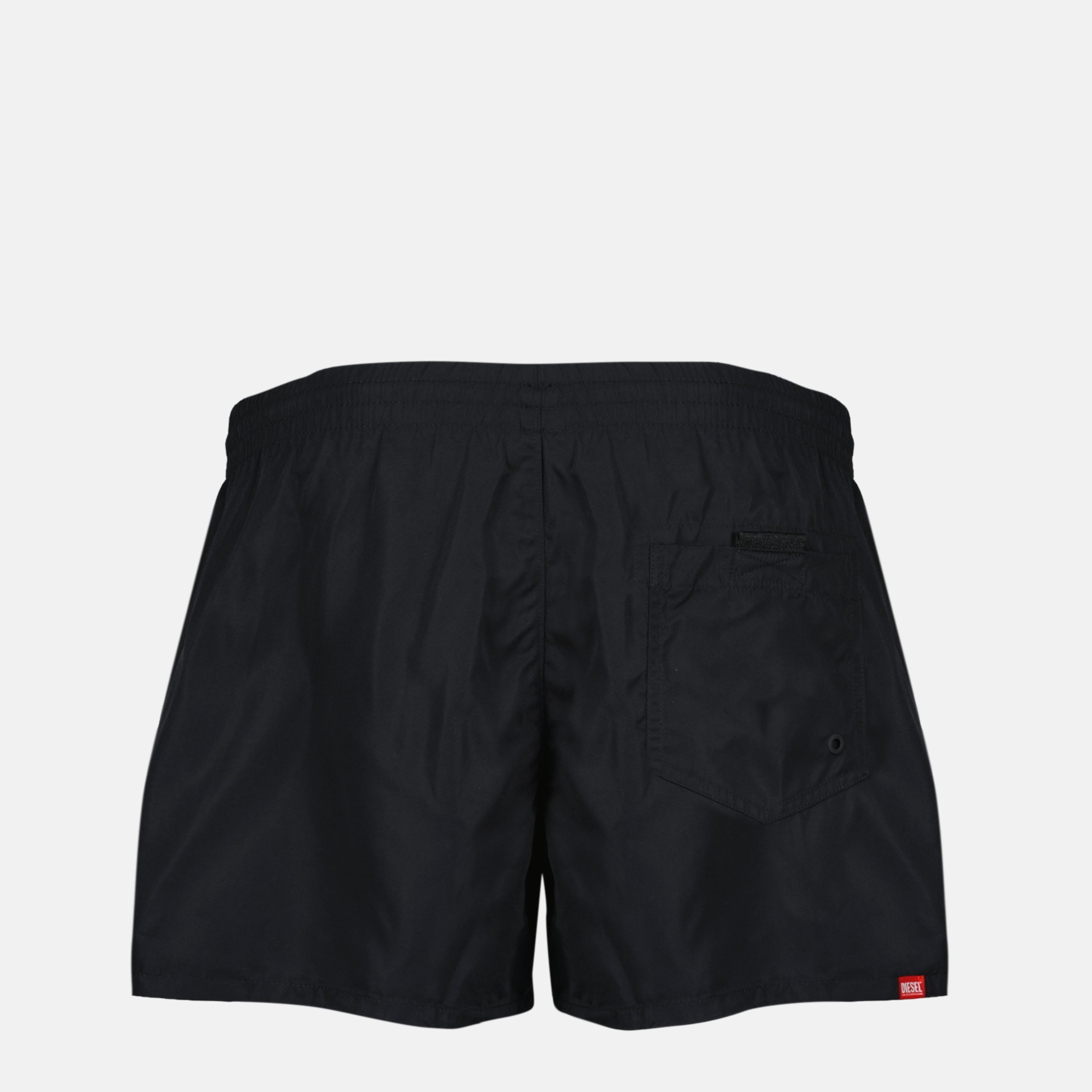 Image of Diesel Black Logo Swim Shorts by Diesel for Men - Season Spring-Summer 2026 - Back View