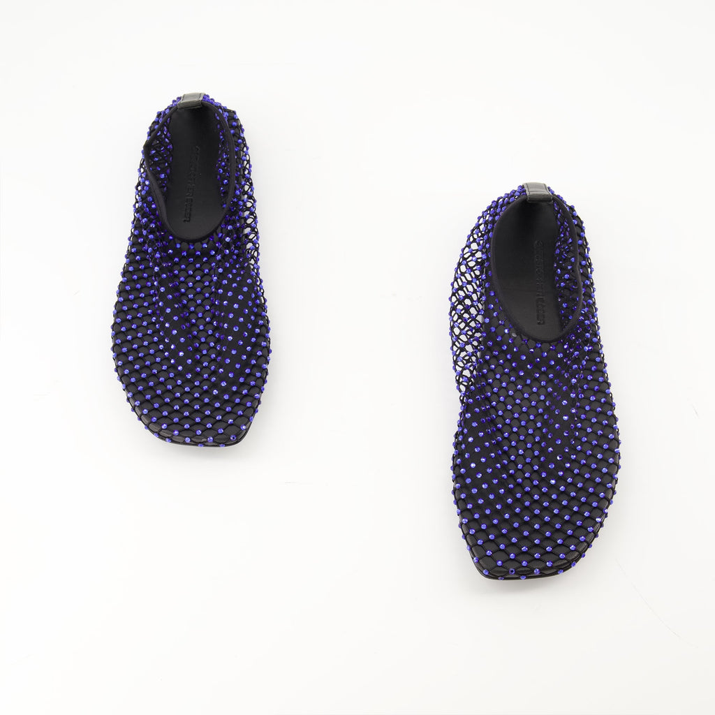 ballet flats, Christopher Esber, hand-applied crystals, mesh shoes, Autumn-Winter 2025