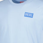 T-Norm ブルー コットン Tシャツ
