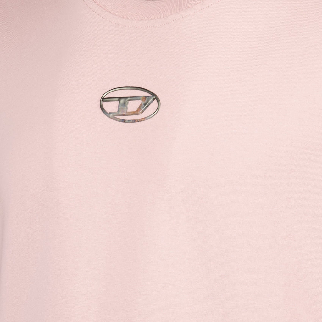 Pink T-shirt, Diesel T-Boxt-S5, Autumn-Winter 2024, Cotton T-shirt, Men's Fashion