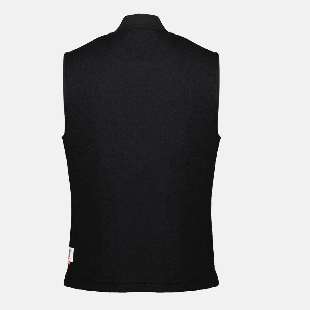 Japan Rag vest, black wool vest, sleeveless jacket, Autumn-Winter fashion, modern casual wear