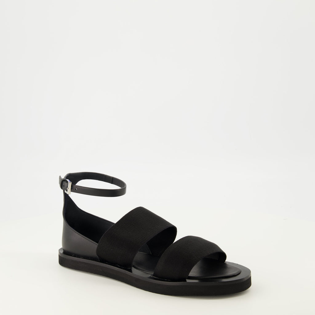 Sandali in Pelle Nera