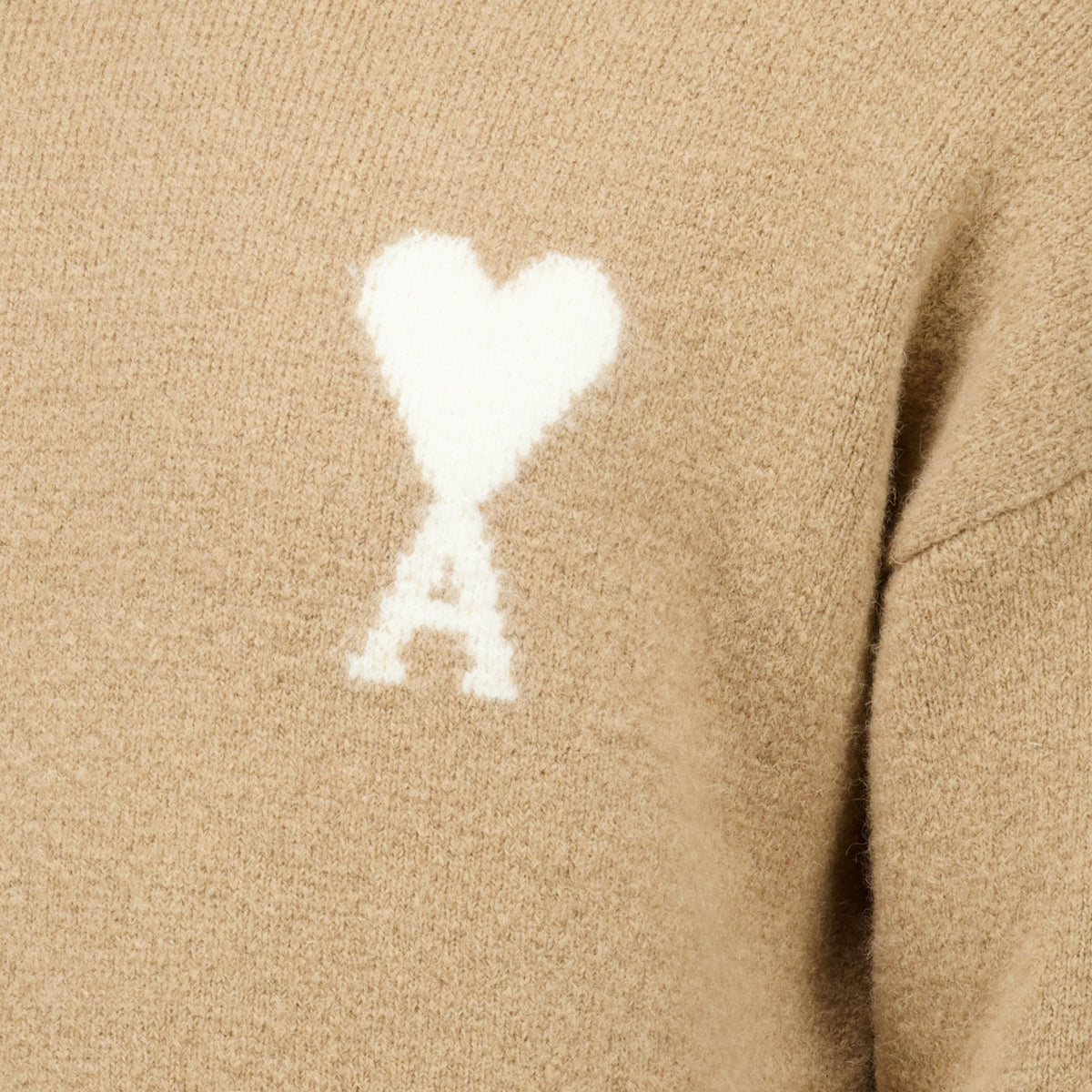 Maglione beige Ami de Coeur in lana e alpaca