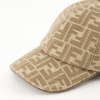 denim cap, Fendi, adjustable strap cap, casual accessory, printed logo
