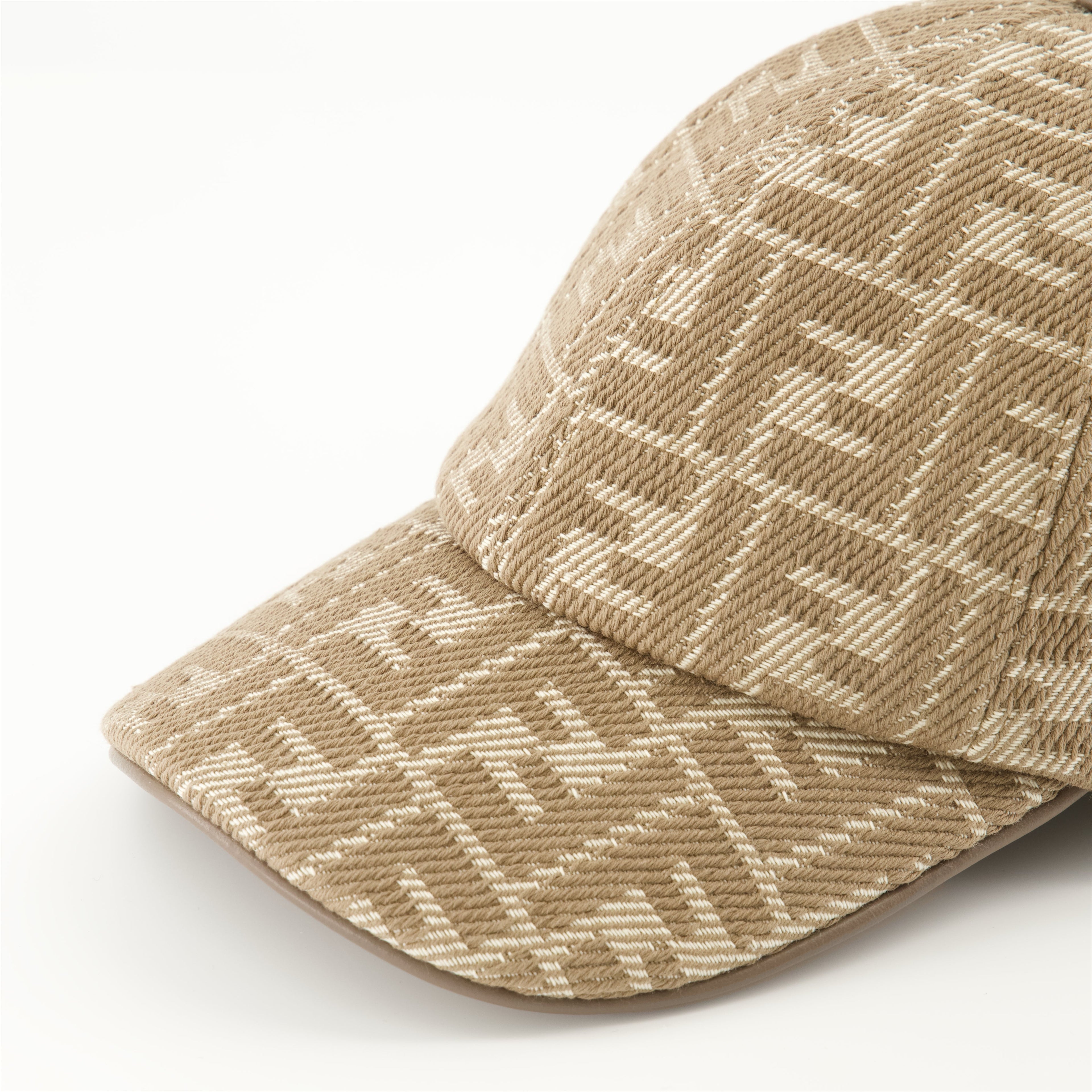 denim cap, Fendi, adjustable strap cap, casual accessory, printed logo