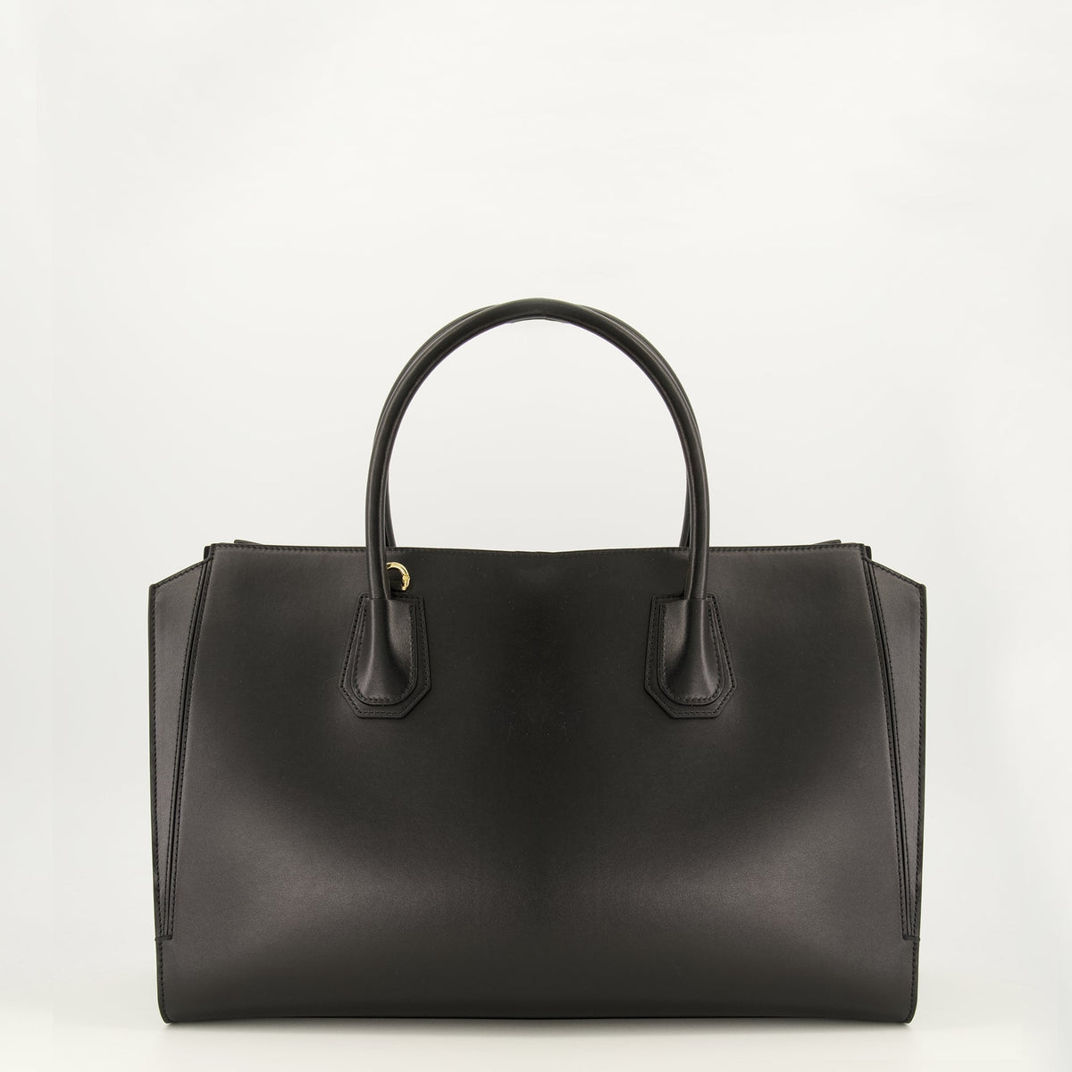 Mala Antigona Catchall Medium em pele preta