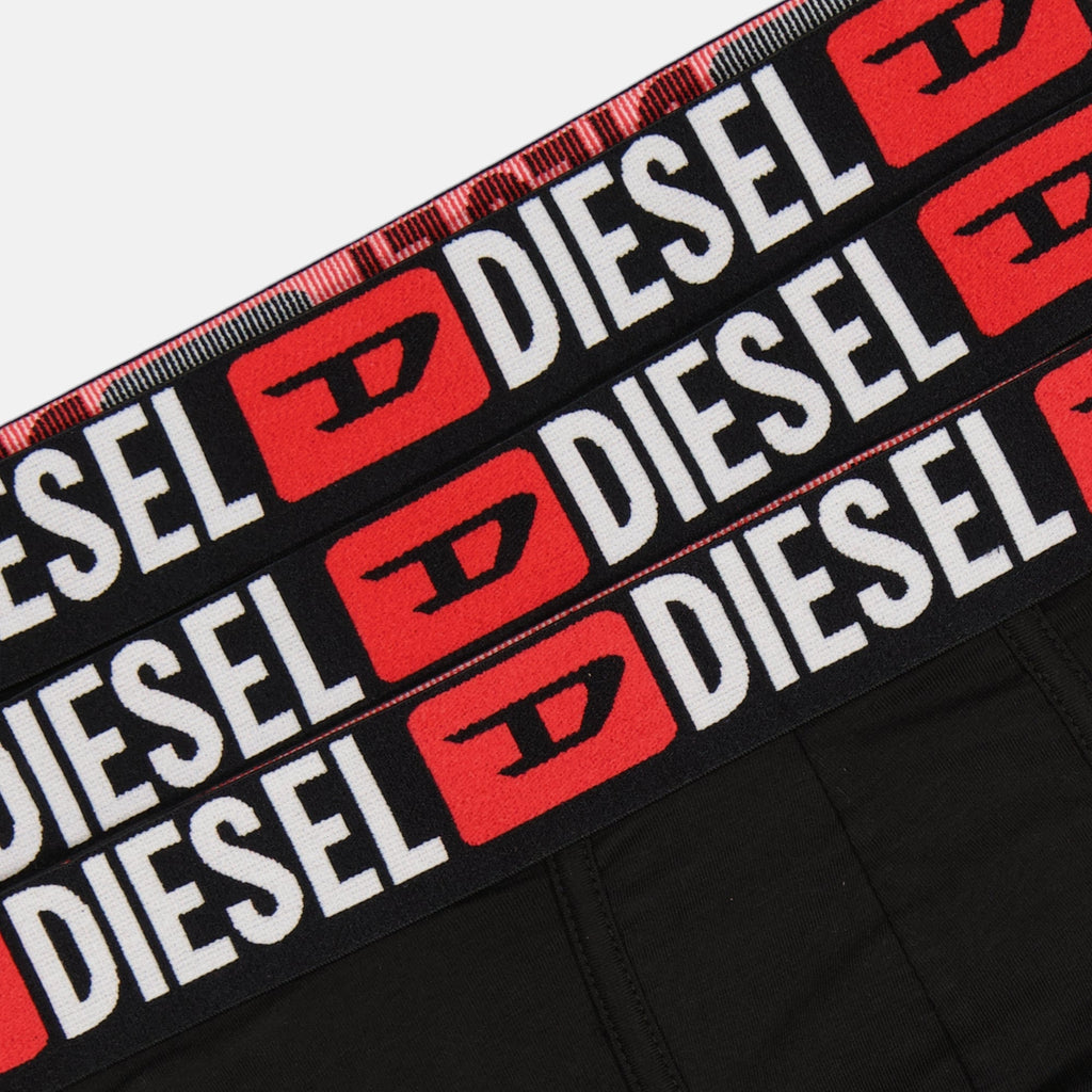 Diesel boxers, black boxer shorts, comfortable underwear, slim cut boxers, coton elastane boxers