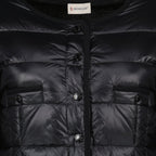 モンクレールの女性用ブラックバイマテリアルカーディガンの画像 - シーズン秋冬2025 - 詳細ビュー8