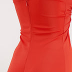 Image of Orange Arqué Strapless Dress by Christopher Esber for Women - Season Spring-Summer 2026 - Detail View 2