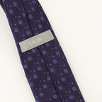Dior tie, Oblique Revival tie, navy silk tie, designer accessories, luxury ties