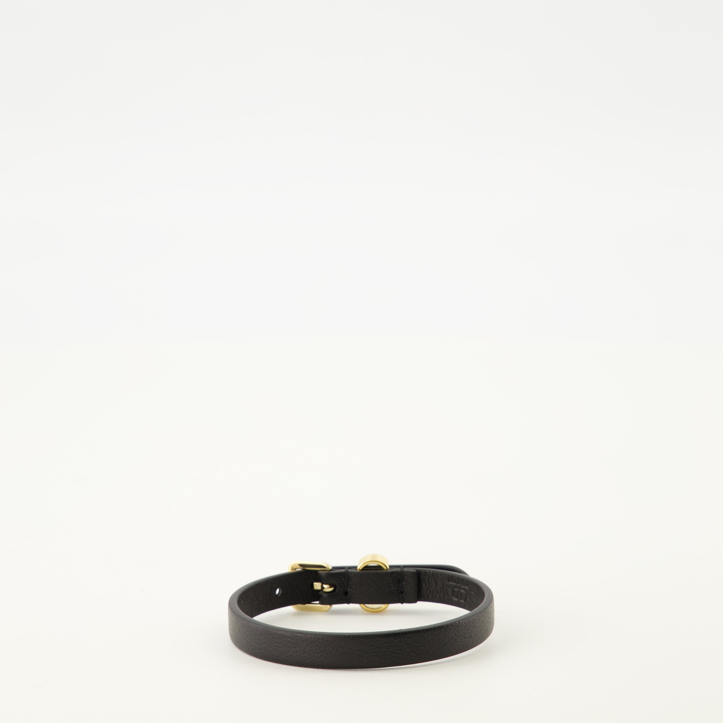 black leather bracelet, Valentino accessory, Vlogo design, Autumn-Winter collection, calfskin jewelry