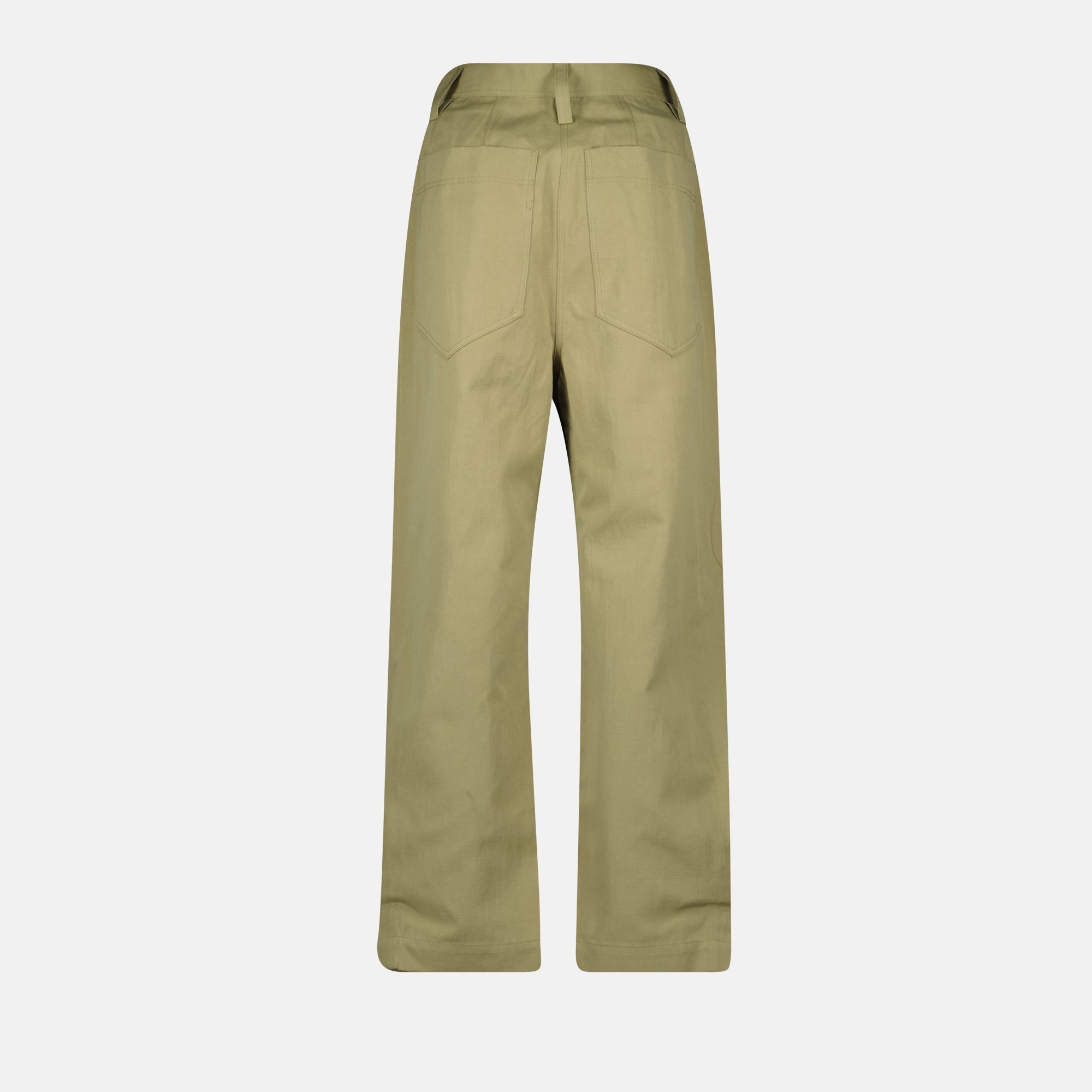 cargo pants, light green pants, women's trousers, fashionable pants, high-waisted pants