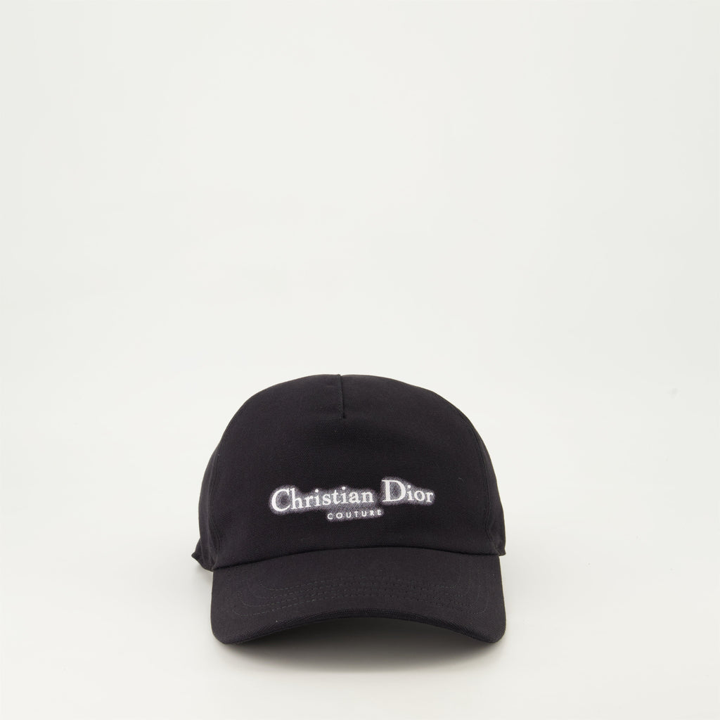 Black cotton cap, denim style hat, elegant men's accessory, casual headwear, Autumn-Winter collection