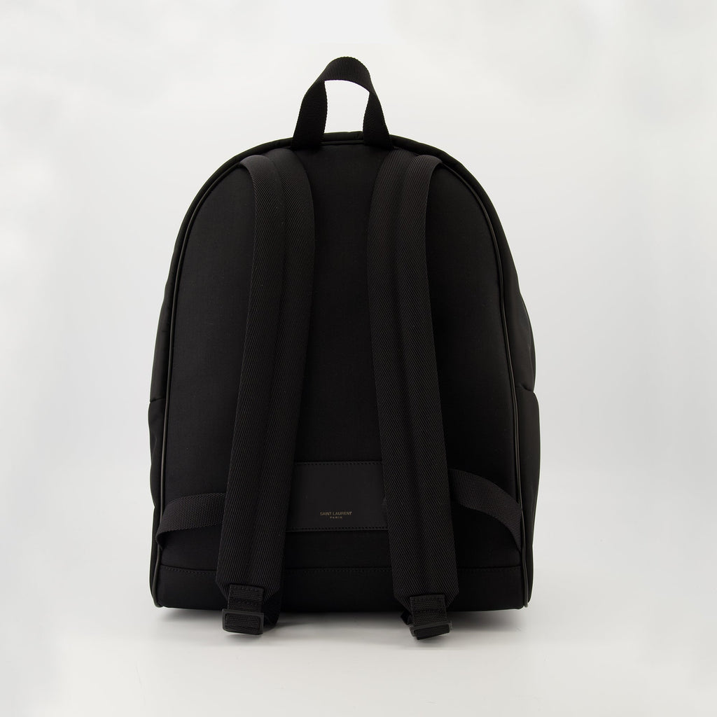City Backpack, Saint Laurent, leather nylon backpack, adjustable straps, designer accessories