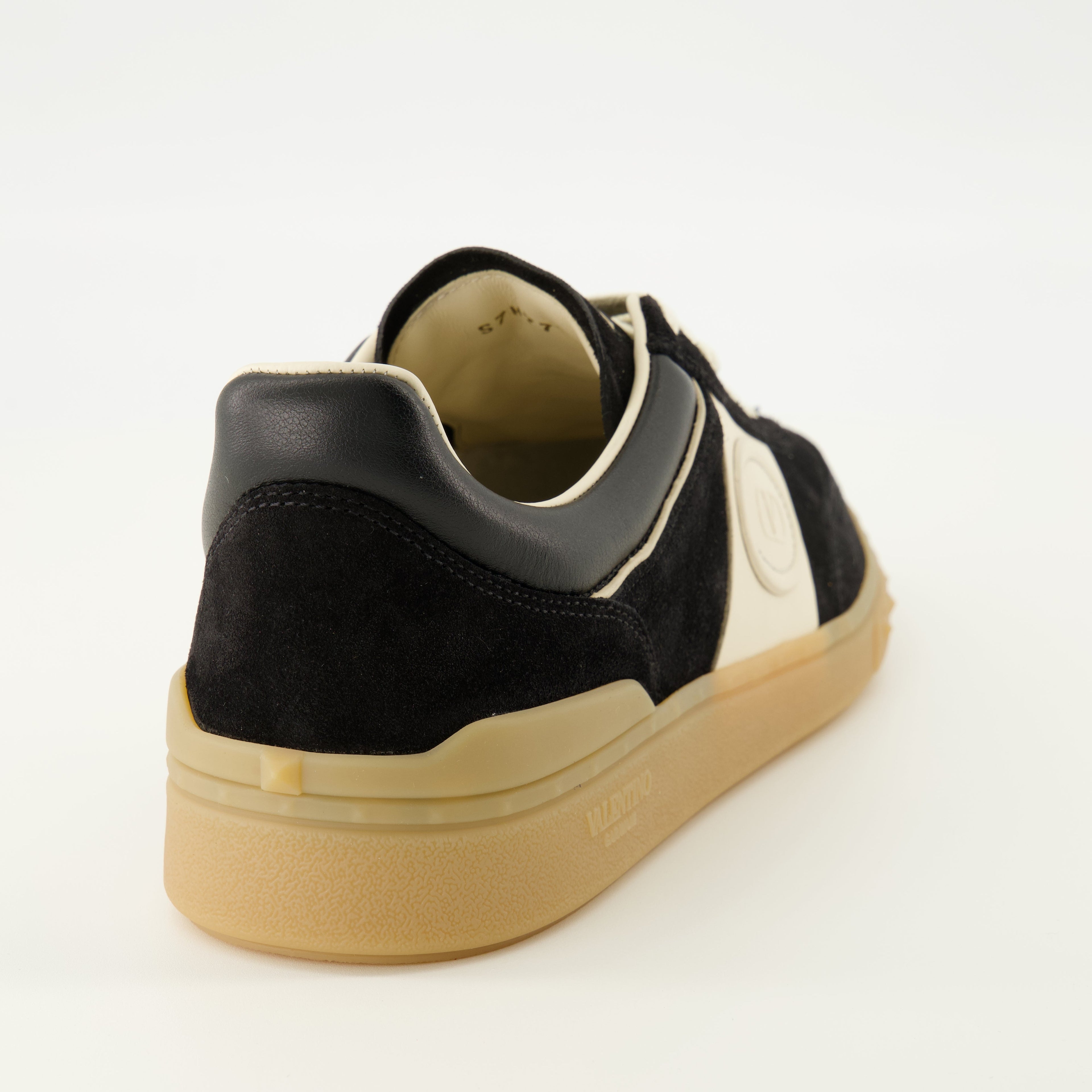 black leather sneakers, Valentino Garavani, modern footwear, men's sneakers, fashion sneakers