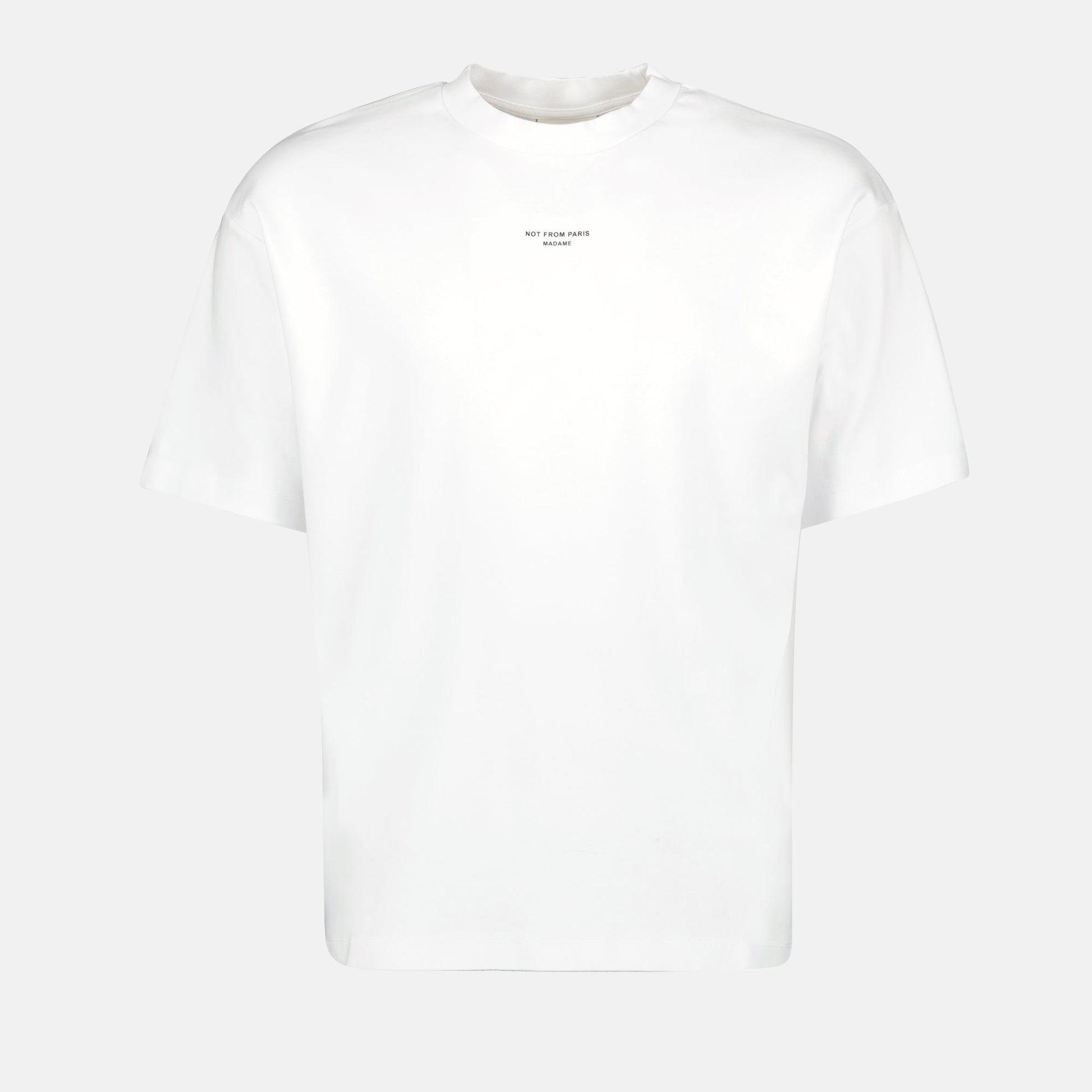 White T-Shirt, Cotton T-Shirt, Drôle de Monsieur, Slogan T-Shirt, Spring-Summer Collection