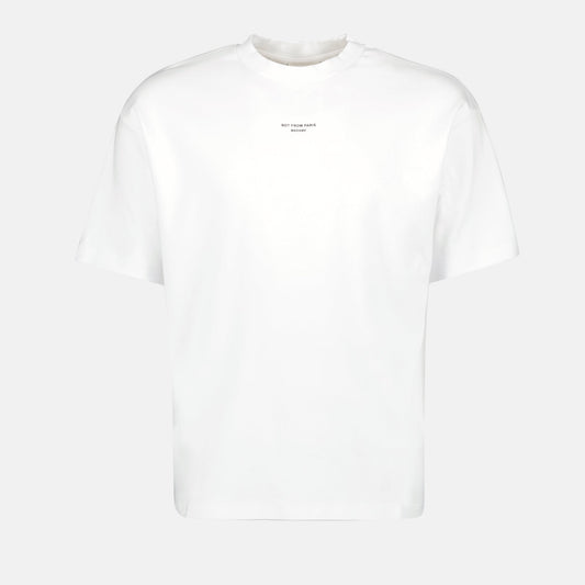 White T-Shirt, Cotton T-Shirt, Drôle de Monsieur, Slogan T-Shirt, Spring-Summer Collection