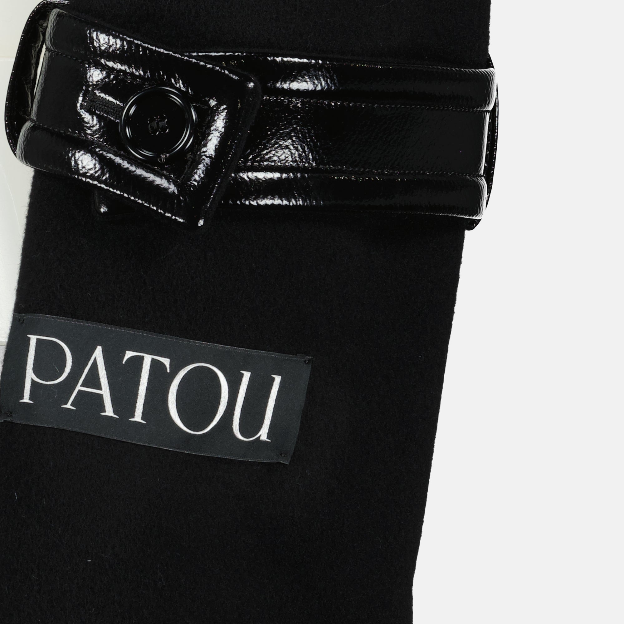 black wool jacket, Patou jacket, Autumn Winter 2025, classic collar jacket, short jacket