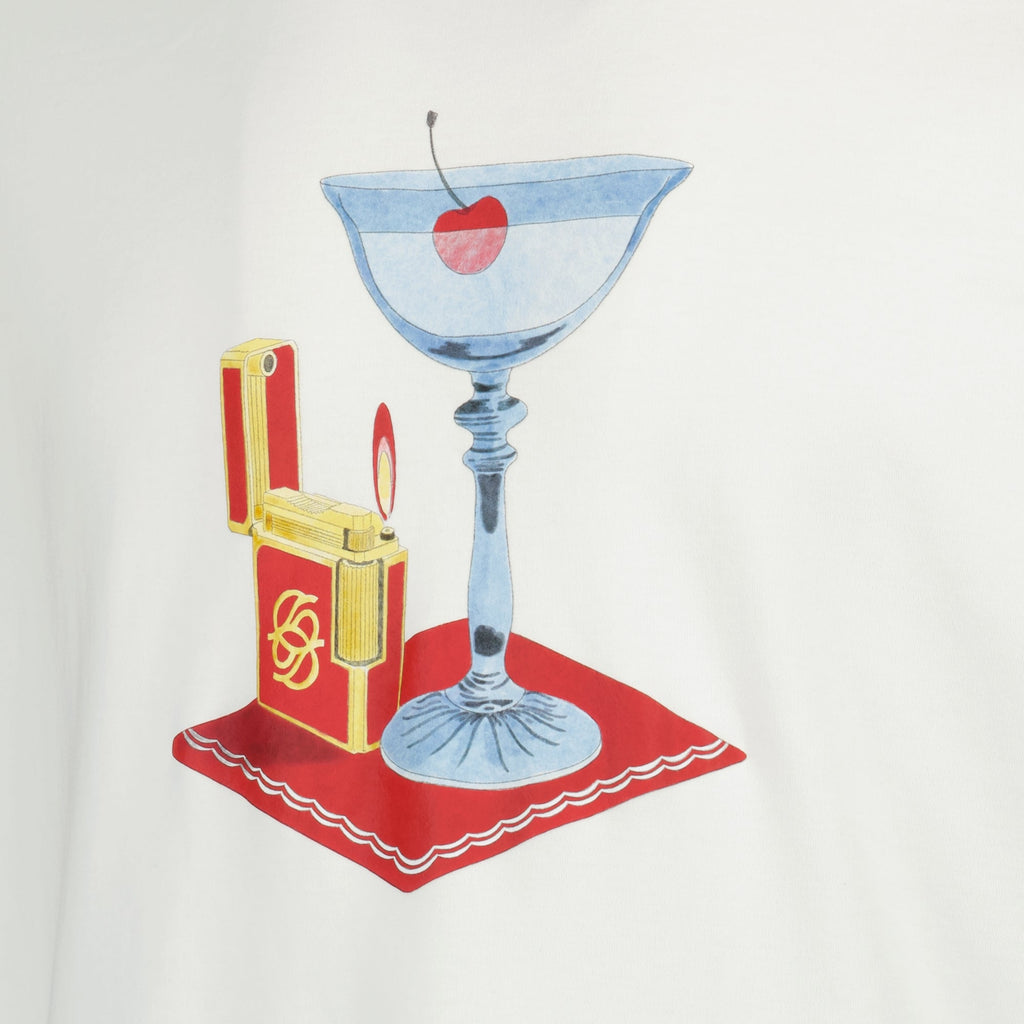 カクテルTシャツの画像 - Drôle de MonsieurによるDrole De Monsieurのメンズ用 - 2026年春夏シーズン - 詳細ビュー 2