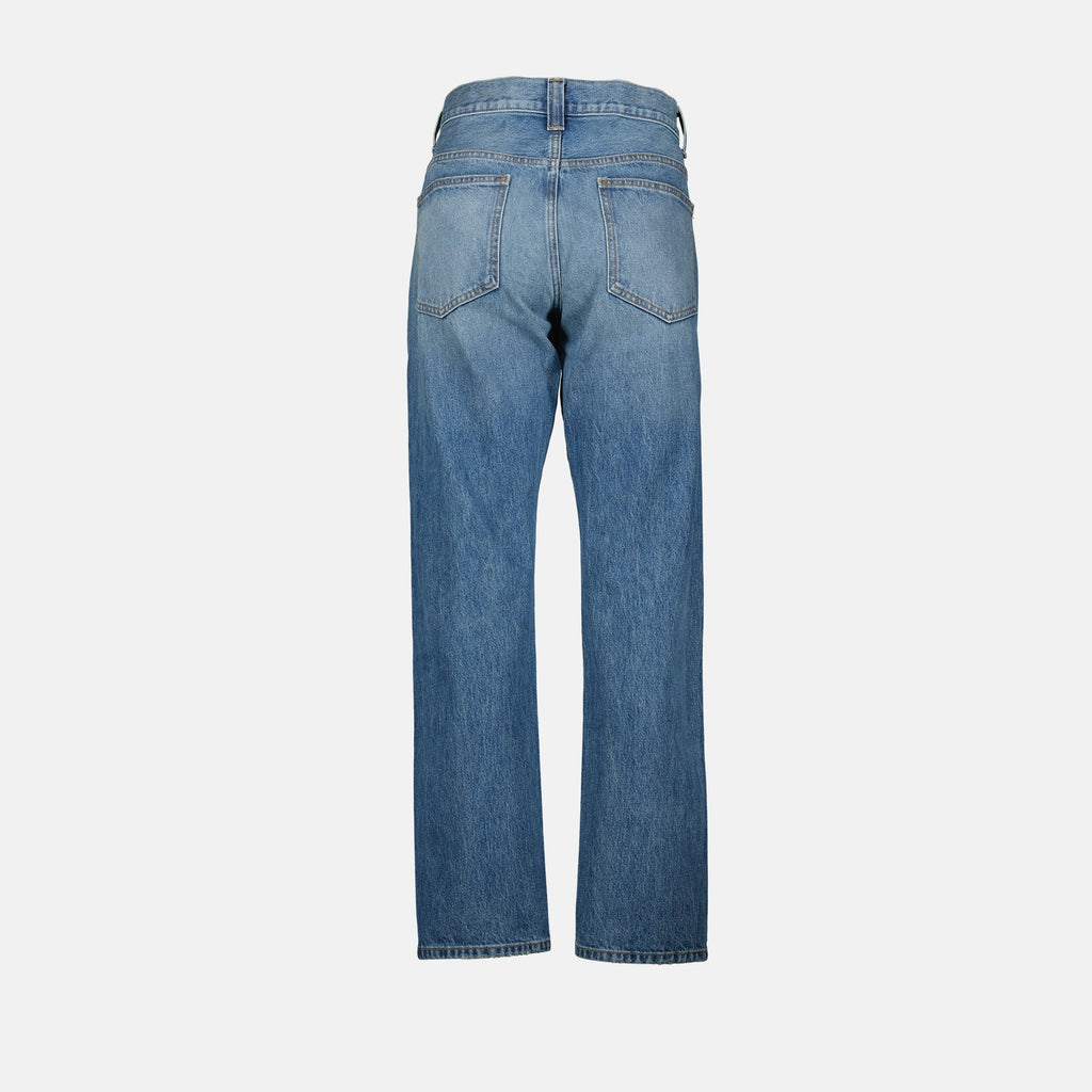 Callum jeans, denim jeans, straight cut jeans, five pocket design, blue denim