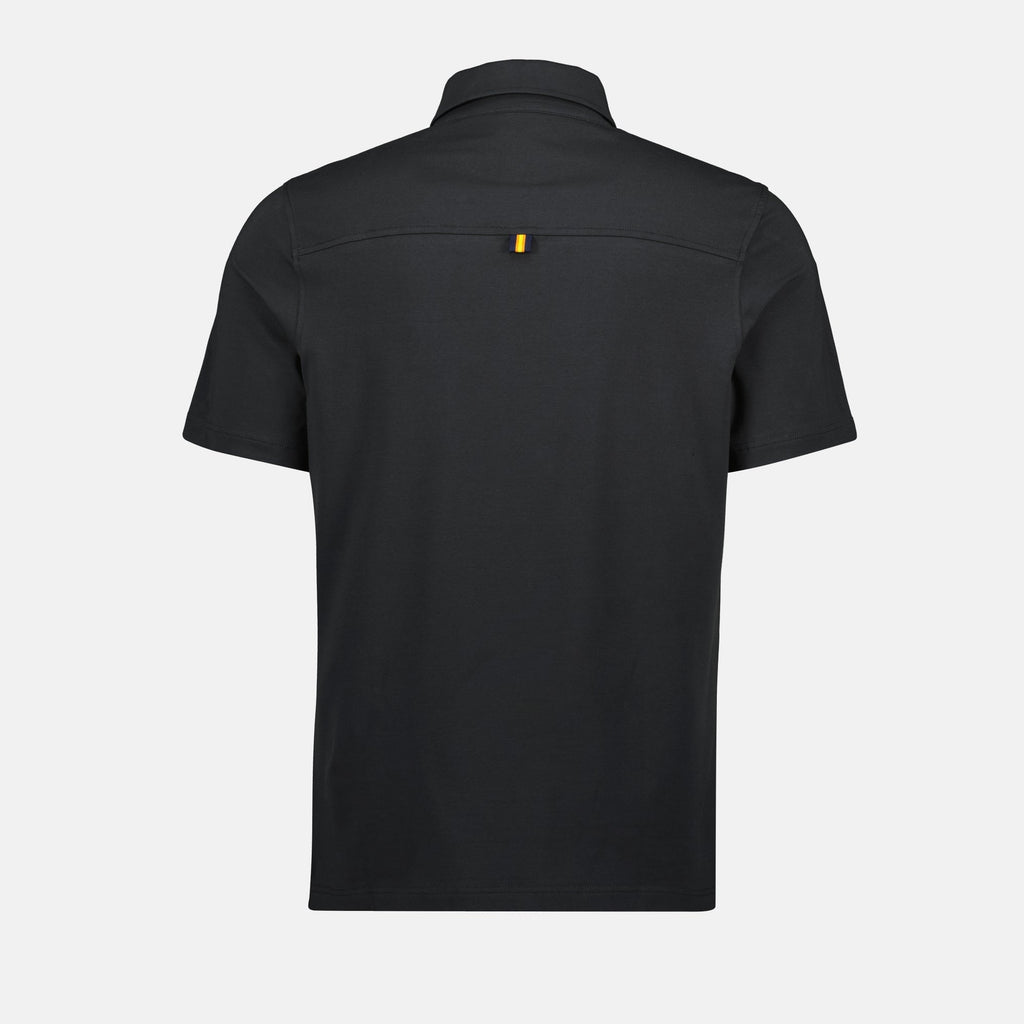 Polo Vincelle, K-Way polo, classic polo shirt, black polo, jersey cotton shirt